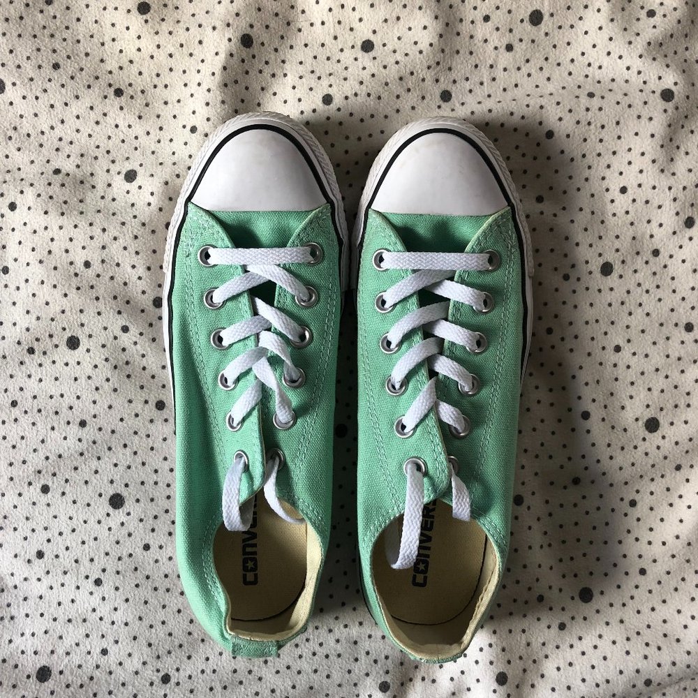 Like New Converse Low Tops in Mint